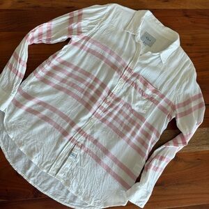 Rails Linen Blend Button-Up Shirt